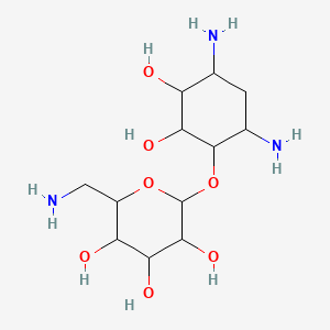 molecular formula C12H25N3O7 B12068884 4-O-(6-Amino-6-deoxy-alpha-D-glucopyranosyl)-2-deoxy-D-streptamine 