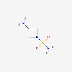 molecular formula C3H9N3O2S B12068911 3-Aminoazetidine-1-sulfonamide 