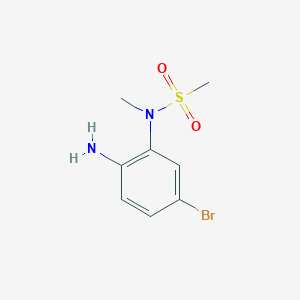 molecular formula C8H11BrN2O2S B12068930 N-(2-amino-5-bromophenyl)-N-methylmethanesulfonamide 