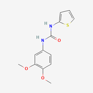 molecular formula C13H14N2O3S B12069073 1-(3,4-Dimethoxyphenyl)-3-(thiophen-2-yl)urea 