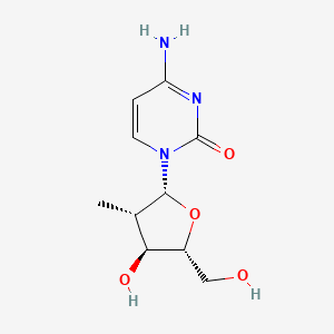 molecular formula C10H15N3O4 B12069079 2(1H)-Pyrimidinone, 4-amino-1-(2-deoxy-2-methyl-beta-D-arabinofuranosyl)- 