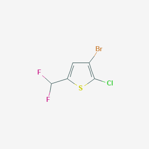 3-Bromo-2-chloro-5-(difluoromethyl)thiophene