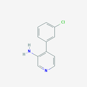 molecular formula C11H9ClN2 B12069098 4-(3-Chlorophenyl)pyridin-3-amine 