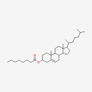 molecular formula C35H60O2 B12069099 Cholest-5-en-3-ol (3b)-, octanoate-1-13C 