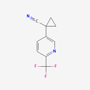 1-[6-(Trifluoromethyl)-3-pyridyl]cyclopropanecarbonitrile