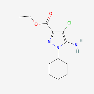 Ethyl 5-amino-4-chloro-1-cyclohexyl-pyrazole-3-carboxylate