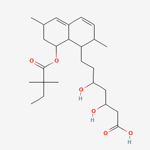 7-{8-[(2,2-Dimethylbutanoyl)oxy]-2,6-dimethyl-1,2,6,7,8,8a-hexahydronaphthalen-1-yl}-3,5-dihydroxyheptanoic acid