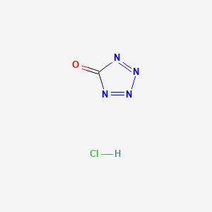 molecular formula CHClN4O B12069149 2,3,4,10-Tetrahydro-1H-pyrido [2,1-B] quinazoline-10 hydrochloride 