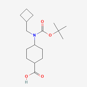 (1r,4r)-4-((Tert-butoxycarbonyl)(cyclobutylmethyl)amino)cyclohexanecarboxylic acid