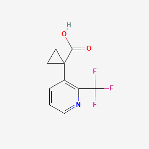 molecular formula C10H8F3NO2 B12069190 1-[2-(Trifluoromethyl)-3-pyridyl]cyclopropanecarboxylic acid 