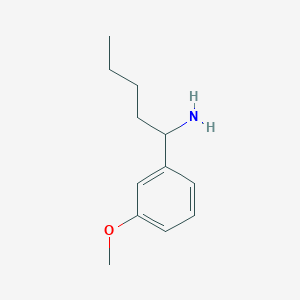 molecular formula C12H19NO B12069204 1-(3-Methoxyphenyl)pentan-1-amine 