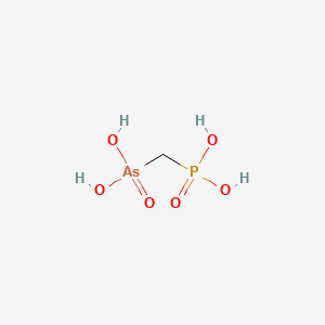 molecular formula CH6AsO6P B1206921 Arsonomethylphosphonic acid CAS No. 63942-51-8