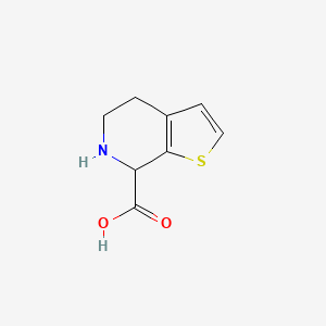 molecular formula C8H9NO2S B12069252 4,5,6,7-Tetrahydrothieno[2,3-c]pyridine-7-carboxylic acid 