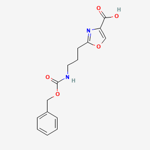 2-(3-(((Benzyloxy)carbonyl)amino)propyl)oxazole-4-carboxylic acid