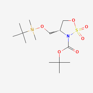 tert-Butyl (R)-4-(((tert-butyldimethylsilyl)oxy)methyl)-1,2,3-oxathiazolidine-3-carboxylate 2,2-dioxide