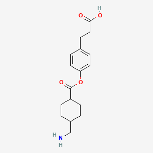 molecular formula C17H23NO4 B1206930 Cetraxate CAS No. 34675-84-8