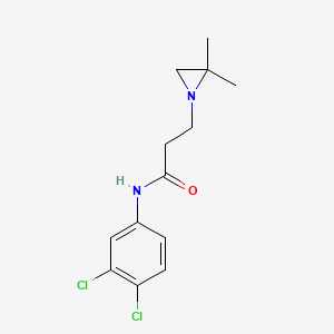 molecular formula C13H16Cl2N2O B12069337 N-(3,4-Dichlorophenyl)-2,2-dimethyl-1-aziridinepropionamide CAS No. 99900-86-4