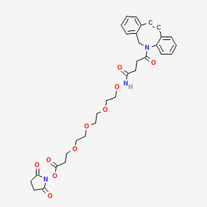 molecular formula C32H35N3O10 B12069349 Dbco-nho-peg3-nhs 