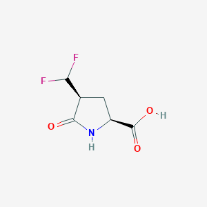 (2S,4S)-4-(Difluoromethyl)-5-oxopyrrolidine-2-carboxylic acid