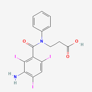 molecular formula C16H13I3N2O3 B1206937 Iobenzamic acid CAS No. 3115-05-7