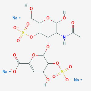 molecular formula C14H18NNa3O17S2 B12069379 Chondroitin disaccharide di-diSB trisodium salt 