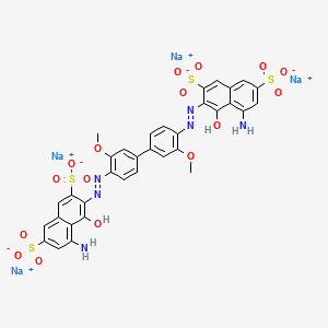 molecular formula C34H24N6Na4O16S4 B1206938 Direct blue 15 CAS No. 2429-74-5
