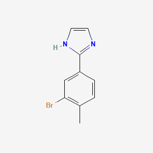 molecular formula C10H9BrN2 B12069400 2-(3-Bromo-4-methylphenyl)-1H-imidazole 