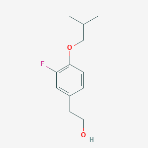 molecular formula C12H17FO2 B12069446 2-(3-Fluoro-4-isobutoxyphenyl)ethanol 