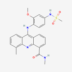 molecular formula C24H24N4O4S B1206946 Asulacrine CAS No. 80841-47-0