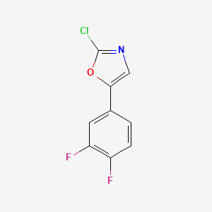 2-Chloro-5-(3,4-difluorophenyl)oxazole