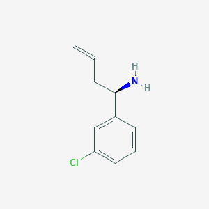 molecular formula C10H12ClN B12069469 (R)-1-(3-Chlorophenyl)but-3-en-1-amine 