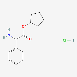 (R)-Cyclopentyl 2-amino-2-phenylacetate hydrochloride