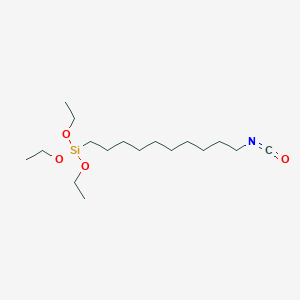 molecular formula C17H35NO4Si B12069540 Silane, triethoxy(10-isocyanatodecyl)- CAS No. 862546-89-2