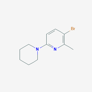 3-Bromo-2-methyl-6-(piperidin-1-yl)pyridine