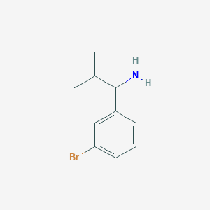 molecular formula C10H14BrN B12069604 1-(3-Bromophenyl)-2-methylpropan-1-amine 