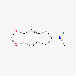 molecular formula C11H13NO2 B1206965 5,6-Methylenedioxy-2-methylaminoindan CAS No. 132741-82-3