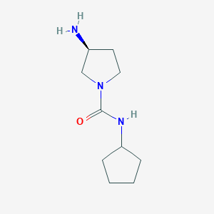 (3S)-3-amino-N-cyclopentylpyrrolidine-1-carboxamide