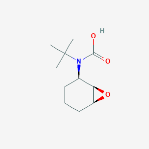 molecular formula C11H19NO3 B12069745 Carbamic acid, (1R,2R,6S)-7-oxabicyclo[4.1.0]hept-2-yl-, 1,1-dimethylethyl 