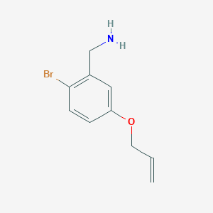 [2-Bromo-5-(prop-2-en-1-yloxy)phenyl]methanamine