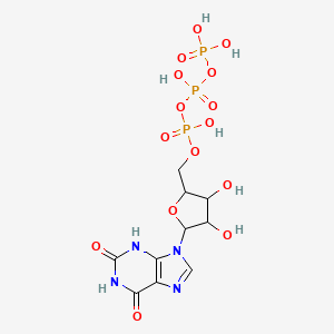 [[5-(2,6-dioxo-3H-purin-9-yl)-3,4-dihydroxyoxolan-2-yl]methoxy-hydroxyphosphoryl] phosphono hydrogen phosphate