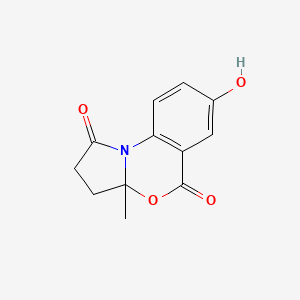 molecular formula C12H11NO4 B12069812 7-Hydroxy-3A-methyl-3,3A-dihydro-1H-benzo[D]pyrrolo[2,1-B][1,3]oxazine-1,5(2H)-dione 