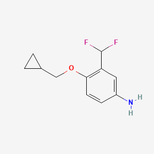 4-(Cyclopropylmethoxy)-3-(difluoromethyl)aniline