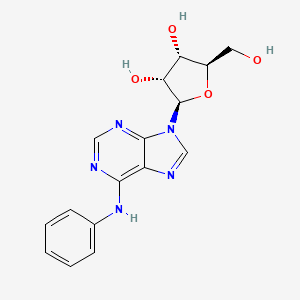 molecular formula C16H17N5O4 B1206985 N6-苯基腺苷 CAS No. 23589-16-4