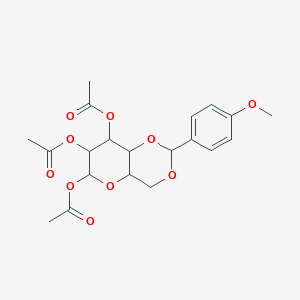 molecular formula C20H24O10 B12069878 4,6-Di-O-(p-methoxybenzylidene)-1,2,3-tri-O-acetyl-beta-D-glucopyranose 