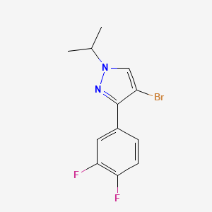 1H-Pyrazole, 4-bromo-3-(3,4-difluorophenyl)-1-(1-methylethyl)-