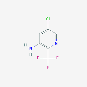 molecular formula C6H4ClF3N2 B12069886 5-Chloro-2-(trifluoromethyl)pyridin-3-amine 