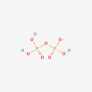 molecular formula H3O7P2- B1206990 三氢二磷酸 CAS No. 14867-04-0