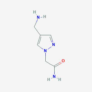 2-[4-(aminomethyl)-1H-pyrazol-1-yl]acetamide