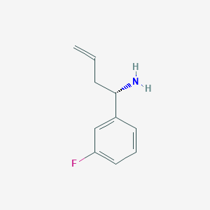 molecular formula C10H12FN B12069939 (S)-1-(3-Fluorophenyl)but-3-en-1-amine 