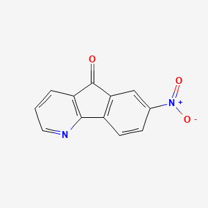 molecular formula C12H6N2O3 B1206998 7-硝基-5-茚并[1,2-b]吡啶酮 
